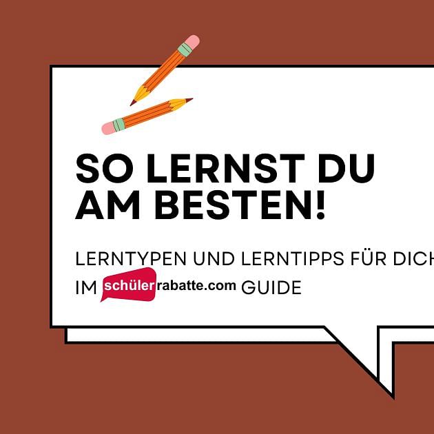 Lerntypen im Schülerrabatte Guide